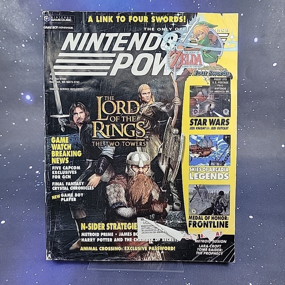 Nintendo Power Magazine Volume 164 Jan 2003 w/ Skies Of Arcadia Poster